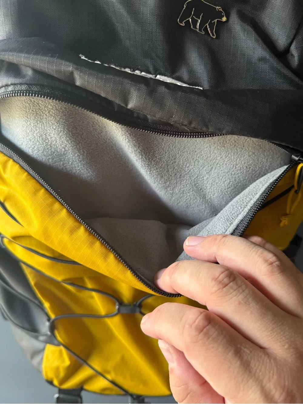 The North Face Two-Tone Yellow and Black Daypack Backpack 31L